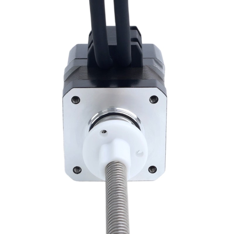 Nema 17 External 34mm Stack 1.68A Lead 8mm(0.31496") Length 200mm w/ Optical Incremental Encoder 1000PPR - 17E13S1684MB4-200RS-OE1K | StepperOnline CA