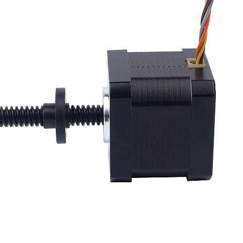 Nema 17 High Temp External Trapezoidal Linear Stepper Motor 1.68A Lead 4mm(0.15748) Screw Length 350mm - 17E15S1684DB4-350RS-H | StepperOnline CA
