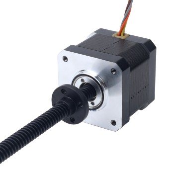 Nema 17 High Temp External Trapezoidal Linear Stepper Motor 1.68A Lead 4mm(0.15748") Screw Length 350mm Nema 17 High Temp External Trapezoidal Linear Stepper Motor 1.68A Lead 4mm(0.15748") Screw Length 350mm