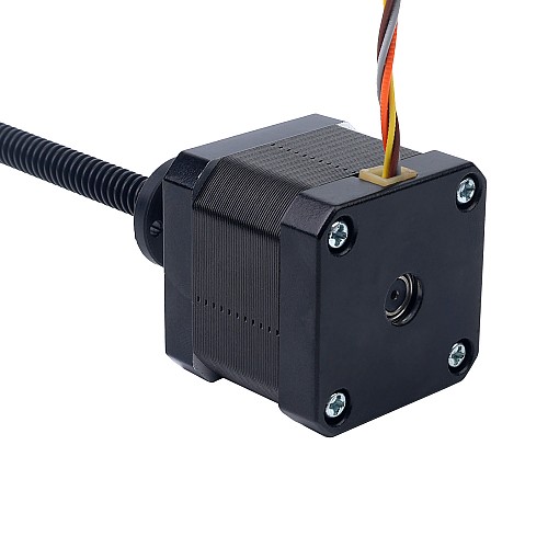 Nema 17 High Temp External Trapezoidal Linear Stepper Motor 1.68A Lead 4mm(0.15748) Screw Length 350mm - 17E15S1684DB4-350RS-H | StepperOnline CA