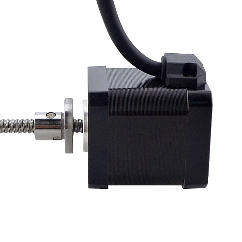 NEMA 17 External Ball Screw Linear Stepper Motor 2.5A 48mm Stack Screw Lead 2mm(0.07874) Lead Length 150mm - 17E19S2504BAM5-150RS | StepperOnline CA