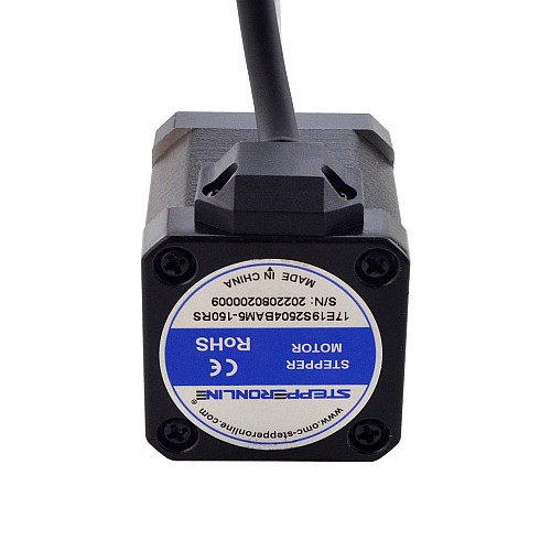 NEMA 17 External Ball Screw Linear Stepper Motor 2.5A 48mm Stack Screw Lead 2mm(0.07874) Lead Length 150mm - 17E19S2504BAM5-150RS | StepperOnline CA