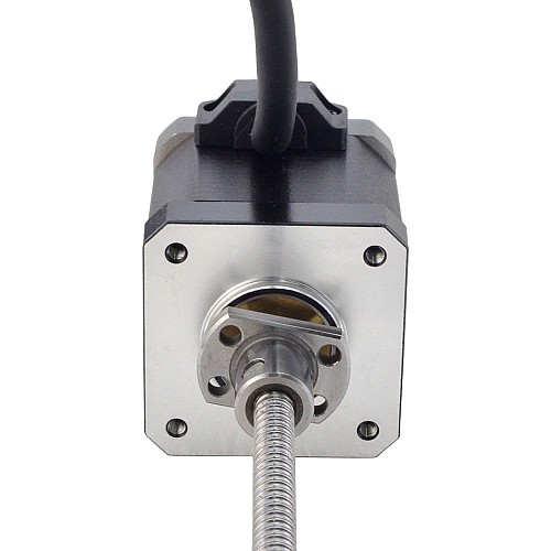 NEMA 17 External Ball Screw Linear Stepper Motor 2.5A 48mm Stack Screw Lead 2mm(0.07874) Lead Length 150mm - 17E19S2504BAM5-150RS | StepperOnline CA