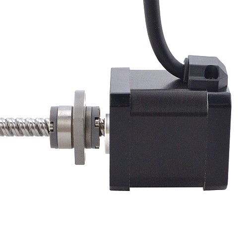 NEMA 17 External Ball Screw Linear Stepper Motor 2.5A 48mm Stack Screw Lead 8mm(0.3150) Lead Length 150mm - 17E19S2504BMB5-150RS | StepperOnline CA