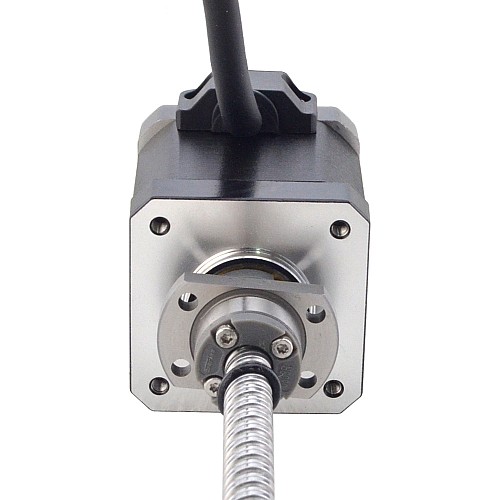 NEMA 17 External Ball Screw Linear Stepper Motor 2.5A 48mm Stack Screw Lead 8mm(0.3150) Lead Length 150mm - 17E19S2504BMB5-150RS | StepperOnline CA