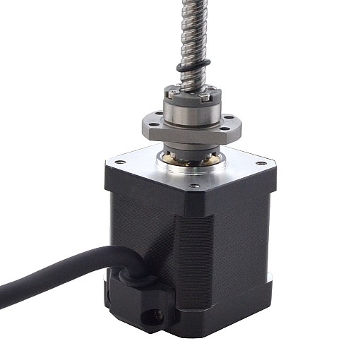 NEMA 17 External Ball Screw Linear Stepper Motor 2.5A 48mm Stack Screw Lead 8mm(0.3150) Lead Length 150mm - 17E19S2504BMB5-150RS | StepperOnline CA