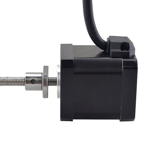 NEMA 17 External Ball Screw Linear Stepper Motor 2.5A 48mm Stack Screw Lead 1mm(0.03937) Lead Length 150mm - 17E19S2504BSM5-150RS | StepperOnline CA