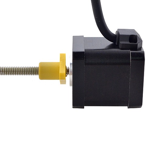 NEMA 17 External Acme Linear Stepper Motor 2.5A 48mm Stack Screw Lead 1.27mm(0.05) Lead Length 150mm - 17E19S2504FF5-150RS | StepperOnline CA NEMA 17 External Acme Linear Stepper Motor 2.5A 48mm Stack Screw Lead 1.27mm(0.05) Lead Length 150mm - 17E19S2504FF5-150RS | StepperOnline CA