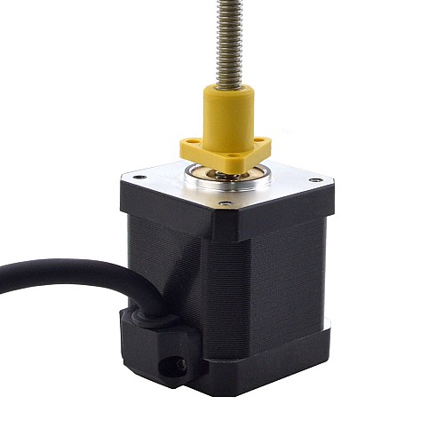 NEMA 17 External Acme Linear Stepper Motor 2.5A 48mm Stack Screw Lead 1.27mm(0.05) Lead Length 150mm - 17E19S2504FF5-150RS | StepperOnline CA NEMA 17 External Acme Linear Stepper Motor 2.5A 48mm Stack Screw Lead 1.27mm(0.05) Lead Length 150mm - 17E19S2504FF5-150RS | StepperOnline CA