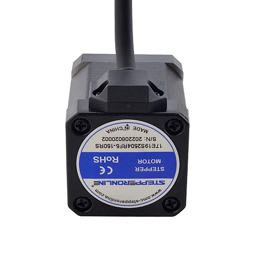 NEMA 17 External Acme Linear Stepper Motor 2.5A 48mm Stack Screw Lead 6.35mm(0.25) Lead Length 150mm - 17E19S2504RF5-150RS | StepperOnline CA