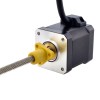 NEMA 17 External Acme Linear Stepper Motor 2.5A 48mm Stack Screw Lead 12.7mm(0.5) Lead Length 150mm - 17E19S2504WF5-150RS | StepperOnline CA