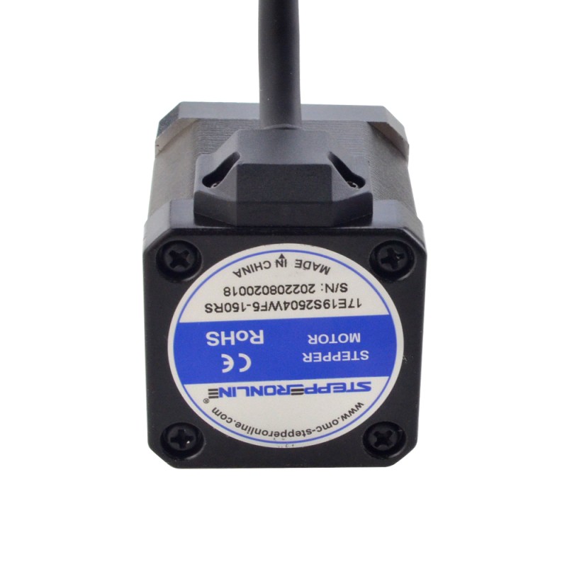 NEMA 17 External Acme Linear Stepper Motor 2.5A 48mm Stack Screw Lead 12.7mm(0.5) Lead Length 150mm - 17E19S2504WF5-150RS | StepperOnline CA