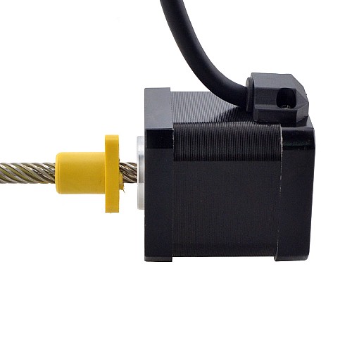 NEMA 17 External Acme Linear Stepper Motor 2.5A 48mm Stack Screw Lead 25.4mm(1) Lead Length 150mm - 17E19S2504YF5-150RS | StepperOnline CA