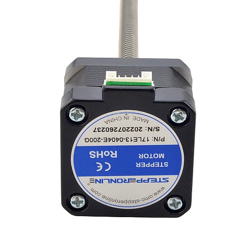 Nema 17 External 34mm Stack 0.4A Lead 8mm(0.31496) Length 200mm - 17LE13-0404E-200G | StepperOnline CA Nema 17 External 34mm Stack 0.4A Lead 8mm(0.31496) Length 200mm - 17LE13-0404E-200G | StepperOnline CA
