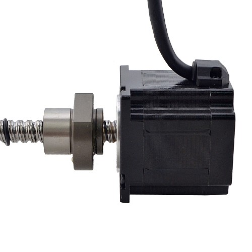 NEMA 23 External Ball Screw Linear Stepper Motor 3.0A 56mm Stack Screw Lead 5mm(0.1969) Lead Length 200mm - 23E22S3004BVL5-200RS | StepperOnline CA