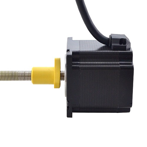 NEMA 23 External Acme Linear Stepper Motor 3.0A 56mm Stack Screw Lead 1.27mm(0.05) Lead Length 200mm - 23E22S3004FG5-200RS | StepperOnline CA