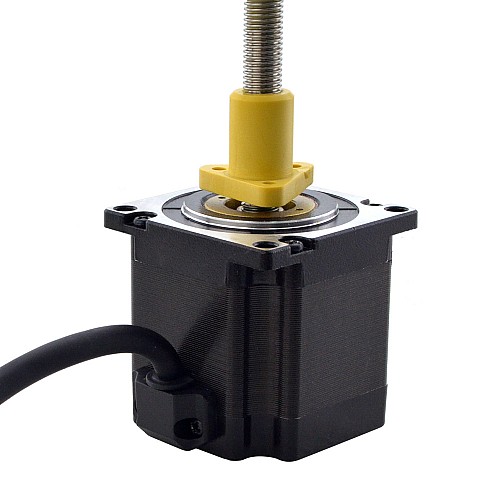 NEMA 23 External Acme Linear Stepper Motor 3.0A 56mm Stack Screw Lead 1.27mm(0.05) Lead Length 200mm - 23E22S3004FG5-200RS | StepperOnline CA