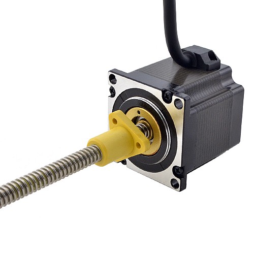 NEMA 23 External Acme Linear Stepper Motor 3.0A 56mm Stack Screw Lead 2.54mm(0.1) Lead Length 200mm - 23E22S3004GG5-200RS | StepperOnline CA