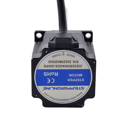 NEMA 23 External Acme Linear Stepper Motor 3.0A 56mm Stack Screw Lead 2.54mm(0.1) Lead Length 200mm - 23E22S3004GG5-200RS | StepperOnline CA