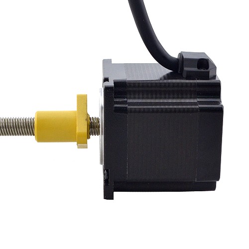 NEMA 23 External Acme Linear Stepper Motor 3.0A 56mm Stack Screw Lead 5.08mm(0.2) Lead Length 200mm - 23E22S3004HG5-200RS | StepperOnline CA