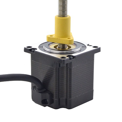 NEMA 23 External Acme Linear Stepper Motor 3.0A 56mm Stack Screw Lead 5.08mm(0.2) Lead Length 200mm - 23E22S3004HG5-200RS | StepperOnline CA