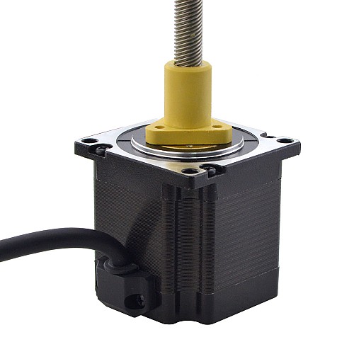 NEMA 23 External Acme Linear Stepper Motor 3.0A 56mm Stack Screw Lead 10.16mm(0.4) Lead Length 200mm - 23E22S3004NG5-200RS | StepperOnline CA