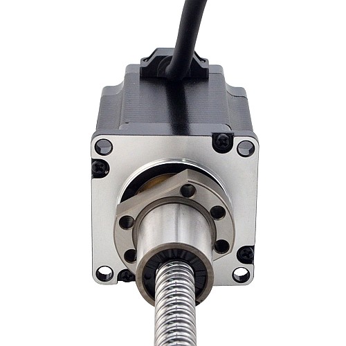 NEMA 23 External Ball Screw Linear Stepper Motor 4.0A 75mm Stack Screw Lead 10mm(0.3937) Lead Length 200mm - 23E30S4004B1L5-200RS | StepperOnline CA
