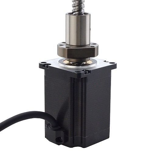 NEMA 23 External Ball Screw Linear Stepper Motor 4.0A 75mm Stack Screw Lead 10mm(0.3937) Lead Length 200mm - 23E30S4004B1L5-200RS | StepperOnline CA