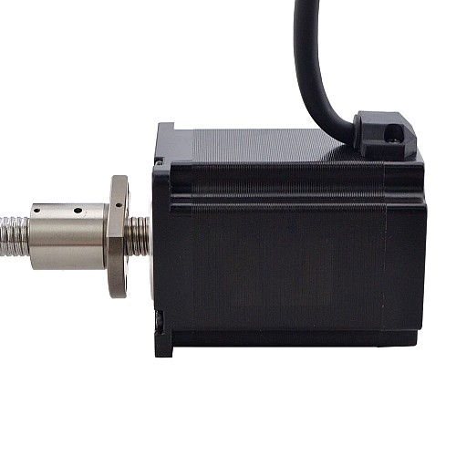 NEMA 23 External Ball Screw Linear Stepper Motor 4.0A 75mm Stack Screw Lead 2mm(0.07874) Lead Length 200mm - 23E30S4004BAL5-200RS | StepperOnline CA
