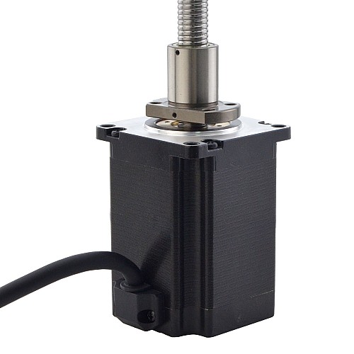 NEMA 23 External Ball Screw Linear Stepper Motor 4.0A 75mm Stack Screw Lead 2mm(0.07874) Lead Length 200mm - 23E30S4004BAL5-200RS | StepperOnline CA