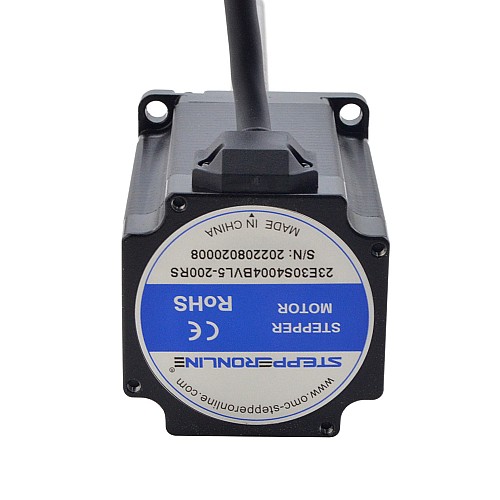 NEMA 23 External Ball Screw Linear Stepper Motor 4.0A 75mm Stack Screw Lead 5mm(0.1969) Lead Length 200mm - 23E30S4004BVL5-200RS | StepperOnline CA