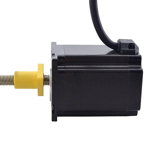 NEMA 23 External Acme Linear Stepper Motor 4.0A 76mm Stack Screw Lead 5.08mm(0.2) Lead Length 200mm - 23E30S4004HG5-200RS | StepperOnline CA