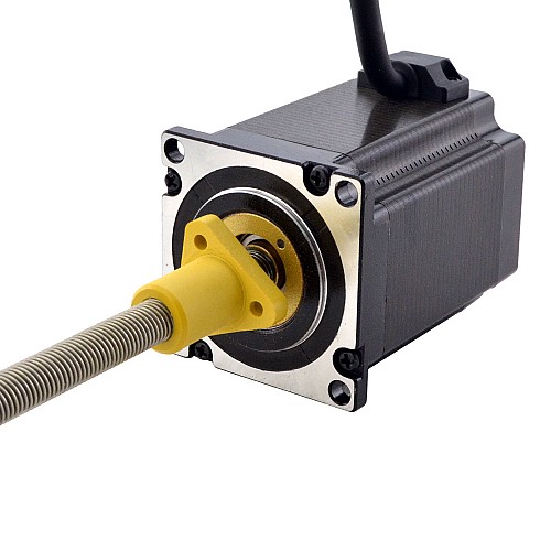 NEMA 23 External Acme Linear Stepper Motor 4.0A 76mm Stack Screw Lead 5.08mm(0.2) Lead Length 200mm - 23E30S4004HG5-200RS | StepperOnline CA