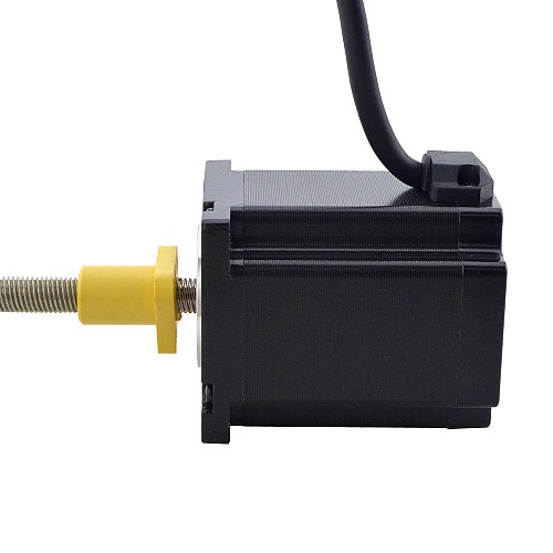 NEMA 24 External Acme Linear Stepper Motor 5.0A 75mm Stack Screw Lead 5.08mm(0.2) Lead Length 200mm - 24E30S5004HG5-200RS | StepperOnline CA NEMA 24 External Acme Linear Stepper Motor 5.0A 75mm Stack Screw Lead 5.08mm(0.2) Lead Length 200mm - 24E30S5004HG5-200RS | StepperOnline CA