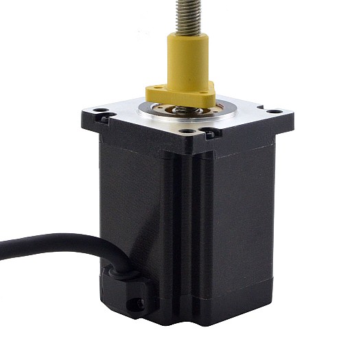 NEMA 24 External Acme Linear Stepper Motor 5.0A 75mm Stack Screw Lead 5.08mm(0.2) Lead Length 200mm - 24E30S5004HG5-200RS | StepperOnline CA NEMA 24 External Acme Linear Stepper Motor 5.0A 75mm Stack Screw Lead 5.08mm(0.2) Lead Length 200mm - 24E30S5004HG5-200RS | StepperOnline CA