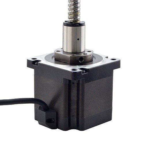 NEMA 34 External Ball Screw Linear Stepper Motor 4.5Nm(637.25oz.in) 5.5A 76mm Stack Screw Lead 10mm(0.3937) Lead Length 200mm - 34E30S5504B1Q5-200RS | StepperOnline CA