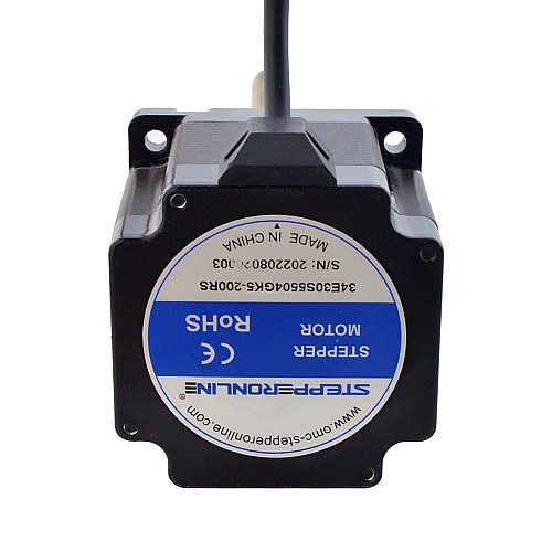 NEMA 34 External Acme Linear Stepper Motor 5.5A 76mm Stack Screw Lead 2.54mm(0.1) Lead Length 200mm - 34E30S5504GK5-200RS | StepperOnline CA