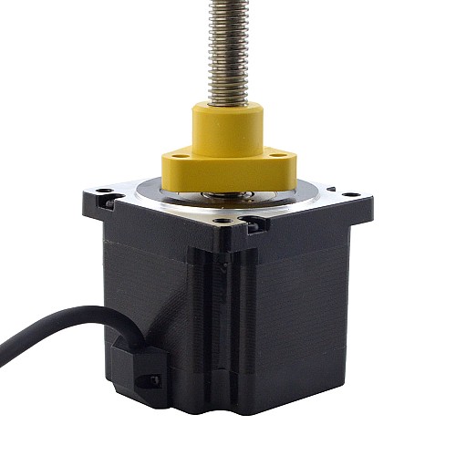 NEMA 34 External Acme Linear Stepper Motor 5.5A 76mm Stack Screw Lead 2.54mm(0.1) Lead Length 200mm - 34E30S5504GK5-200RS | StepperOnline CA