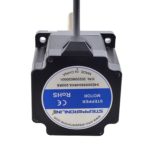 NEMA 34 External Acme Linear Stepper Motor 5.5A 76mm Stack Screw Lead 6.35mm(0.25) Lead Length 200mm - 34E30S5504RK5-200RS | StepperOnline CA