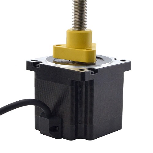 NEMA 34 External Acme Linear Stepper Motor 5.5A 76mm Stack Screw Lead 6.35mm(0.25) Lead Length 200mm - 34E30S5504RK5-200RS | StepperOnline CA