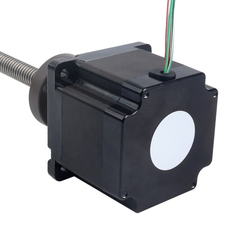 NEMA 34 External Acme Linear Stepper Motor 5.5A 76mm Stack Screw Lead 6.35mm(0.25) Lead Length 250mm - 34E31S5504RK5-250RS | StepperOnline CA