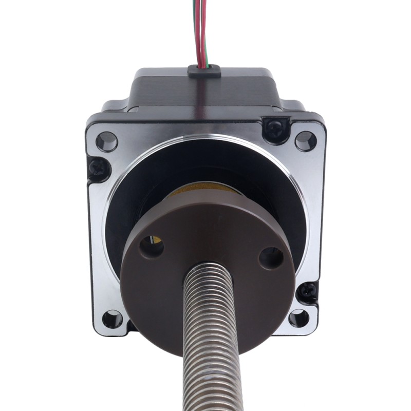 NEMA 34 External Acme Linear Stepper Motor 5.5A 76mm Stack Screw Lead 6.35mm(0.25) Lead Length 250mm - 34E31S5504RK5-250RS | StepperOnline CA