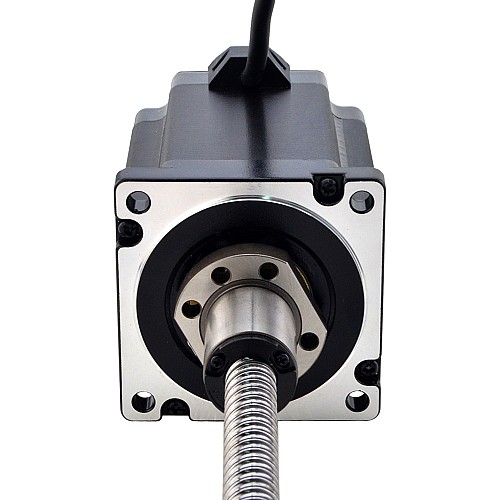 NEMA 34 External Ball Screw Linear Stepper Motor 8Nm(1132.90oz.in) 6.0A 114mm Stack Screw Lead 10mm(0.3937) Lead Length 200mm - 34E45S6004B1Q5-200RS | StepperOnline CA
