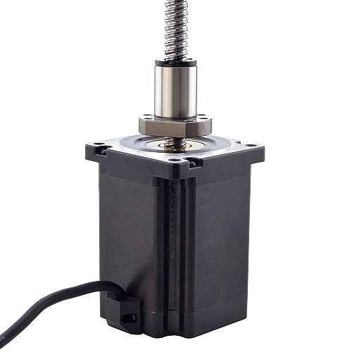 NEMA 34 External Ball Screw Linear Stepper Motor 8Nm(1132.90oz.in) 6.0A 114mm Stack Screw Lead 10mm(0.3937) Lead Length 200mm - 34E45S6004B1Q5-200RS | StepperOnline CA