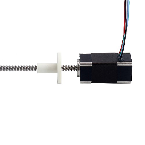 Nema 6 External Trapezoidal Linear Stepper Motor 0.3A 32mm Stack Screw Lead 2mm(0.07874) Lead Length 100mm - 6E13S0304AC7-100RS | StepperOnline CA Nema 6 External Trapezoidal Linear Stepper Motor 0.3A 32mm Stack Screw Lead 2mm(0.07874) Lead Length 100mm - 6E13S0304AC7-100RS | StepperOnline CA
