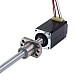 NEMA 8 External Ball Screw Linear Stepper Motor 0.5A 38.2mm Stack Screw Lead 2mm(0.07874) Lead Length 150mm - 8E15S0504BAM5-150RS | StepperOnline CA
