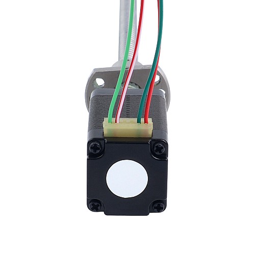 NEMA 8 External Ball Screw Linear Stepper Motor 0.5A 38.2mm Stack Screw Lead 2mm(0.07874) Lead Length 150mm - 8E15S0504BAM5-150RS | StepperOnline CA