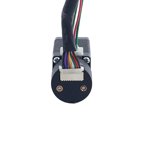NEMA 8 External Trapezoidal Linear Stepper Motor 0.5A 38mm Stack Screw Lead 1mm(0.03937") w/ Optical Incremental Encoder 1000PPR - 8E15S0504SC4-100RS-OE1K | StepperOnline CA