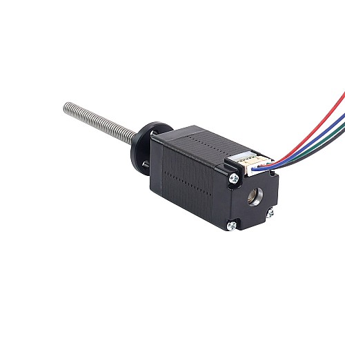 Nema 8 External Trapezoidal Linear Stepper Motor 0.6A 38mm Stack Screw Lead 2mm(0.07874) Lead Length 60mm - 8E15S0604AA2-060RS | StepperOnline CA