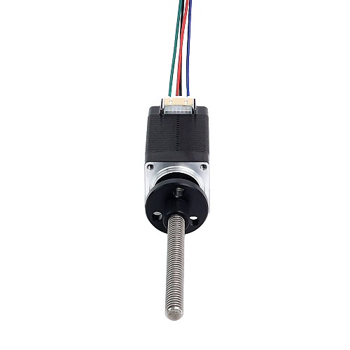 Nema 8 External Trapezoidal Linear Stepper Motor 0.6A 38mm Stack Screw Lead 2mm(0.07874) Lead Length 60mm - 8E15S0604AA2-060RS | StepperOnline CA